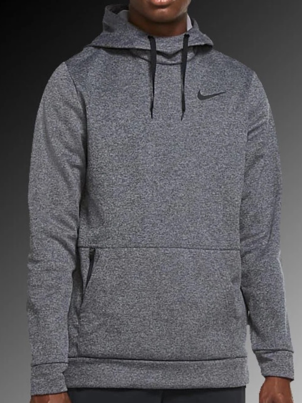 Nike Therma-FIT Men's Gray Pullover Hoodie Fleece Logo Drawstring XL Nike sports